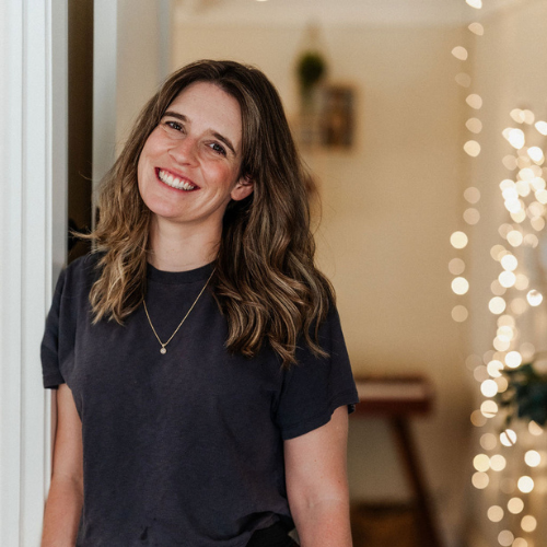 Amy Springer standing in a doorway