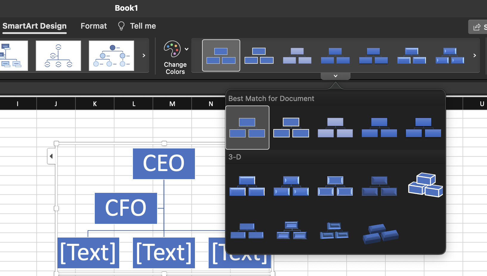 Building Org Charts Using Microsoft Excel